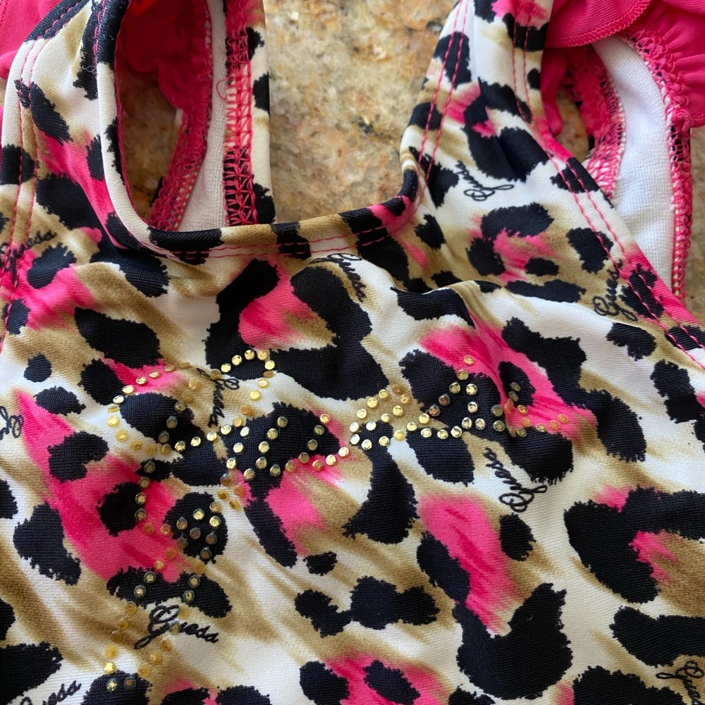 Guess Ruffled leopard one piece bathing suit - Picture 3 of 4